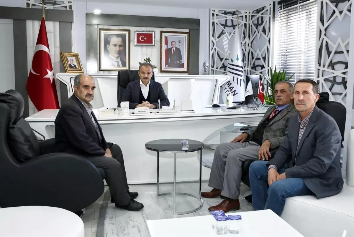 MUHTARLARDAN, BAŞKANIMIZA ZİYARET