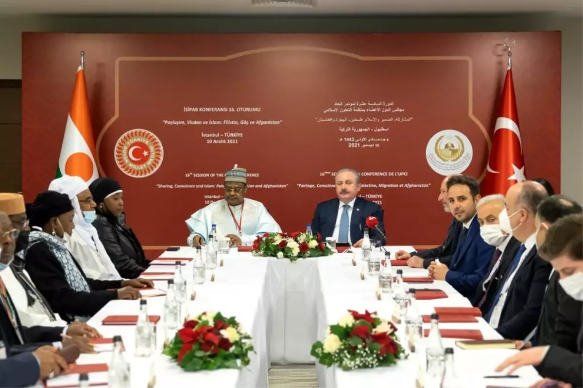 TBMM Başkanı Mustafa Şentop Nijer Ulusal Meclis Başkanı Seini Ouamaru ve parlamento heyeti üyeleriyle görüştü