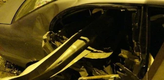 Bariyer otomobile saplandı; sürücü yaralandı