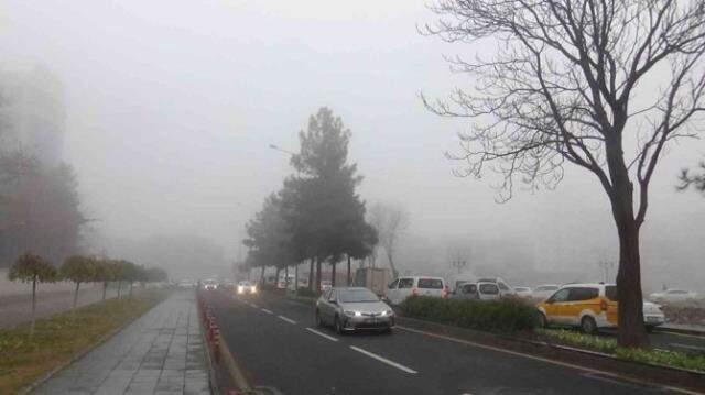 Diyarbakır'da etkili olan sis nedeniyle göz gözü görmüyor