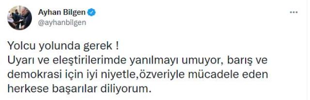 HDP eski milletvekili Ayhan Bilgen partisinden istifa etti