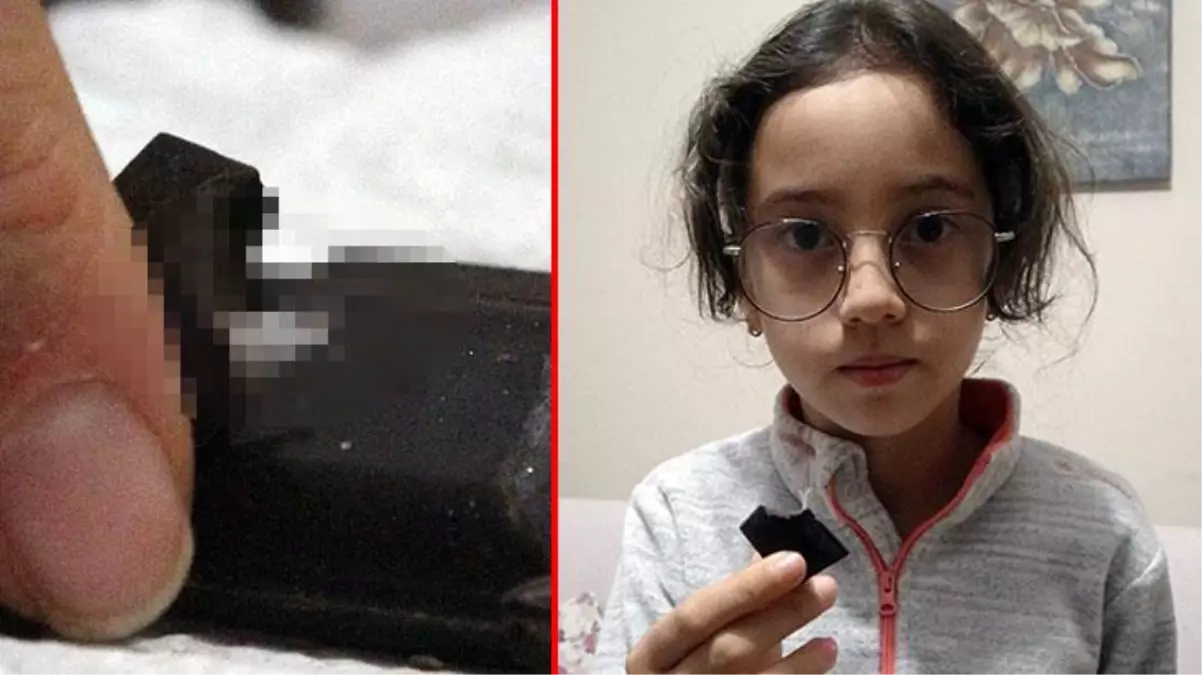 Şeker hastası kız, çikolatayı ağzına götürdüğü sırada gördüğü poşet nedeniyle şaştı kaldı! Az kalsın mideye gidiyordu
