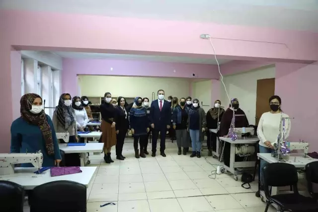 Vali Akbıyık, kadın kooperatifini ziyaret etti