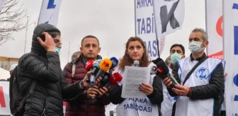 Ankara'da sağlık çalışanlarından 'iş bırakma' eylemi