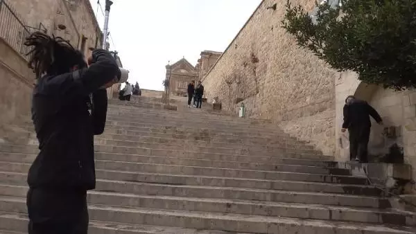 Son Dakika | Faslı ödüllü gezgin, belgeseli için bisikletiyle Mardin'e geldi