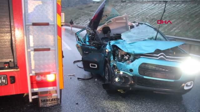 Manisa'da 11 aracın karıştığı zincirleme kazada 1 kişi yaralandı