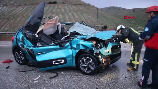Manisa'da 11 aracın karıştığı zincirleme kazada 1 kişi yaralandı