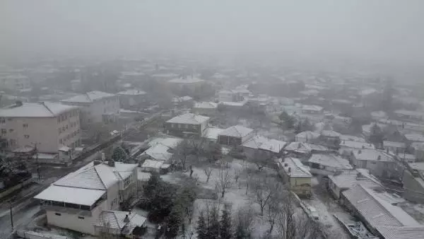 Bala'da kar yağışı etkili oldu