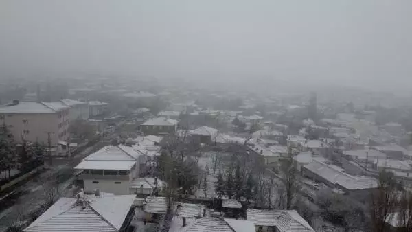 Bala'da kar yağışı etkili oldu