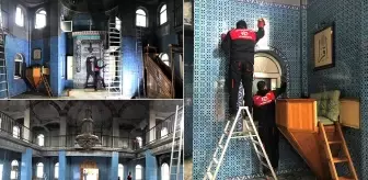 Büyükşehir'in Bahtiyar Camii'nde onarım çalışmaları sürüyor