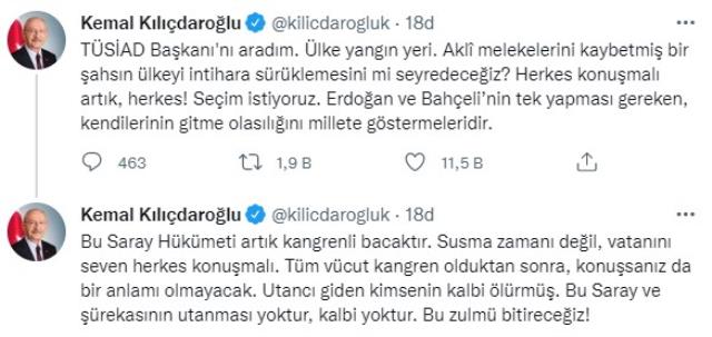 Doların peş peşe rekor kırmasından sonra Kılıçdaroğlu ve Demirtaş'tan erken seçim çağrısı
