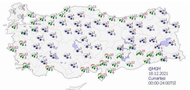 Meteoroloji'den sarı kodlu uyarı! Kuvvetli kar yağışı çok sayıda ilimizi esir alacak Meteoroloji'den sarı kodlu uyarı! Kuvvetli kar yağışı çok sayıda ilimizi esir alacak