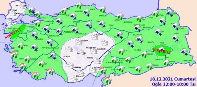 Meteoroloji'den sarı kodlu uyarı! Kuvvetli kar yağışı birçok ilimizi esir alacak