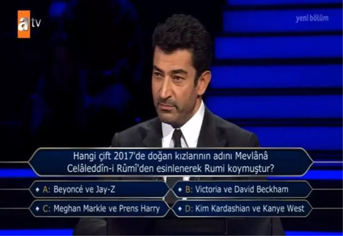 (Hangi çift 2017'de doğan kızlarının adını...) Kim Milyoner Olmak İster 19 Aralık Sorusu Cevabı Nedir? Kim Milyoner Olmak İster 50 Bin TL'lik soru!