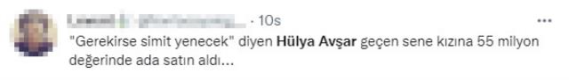 Türkiye ekonomisini değerlendirirken 'Gerekirse simit yenecek' diyen Hülya Avşar'a tepkiler çığ gibi büyüyor