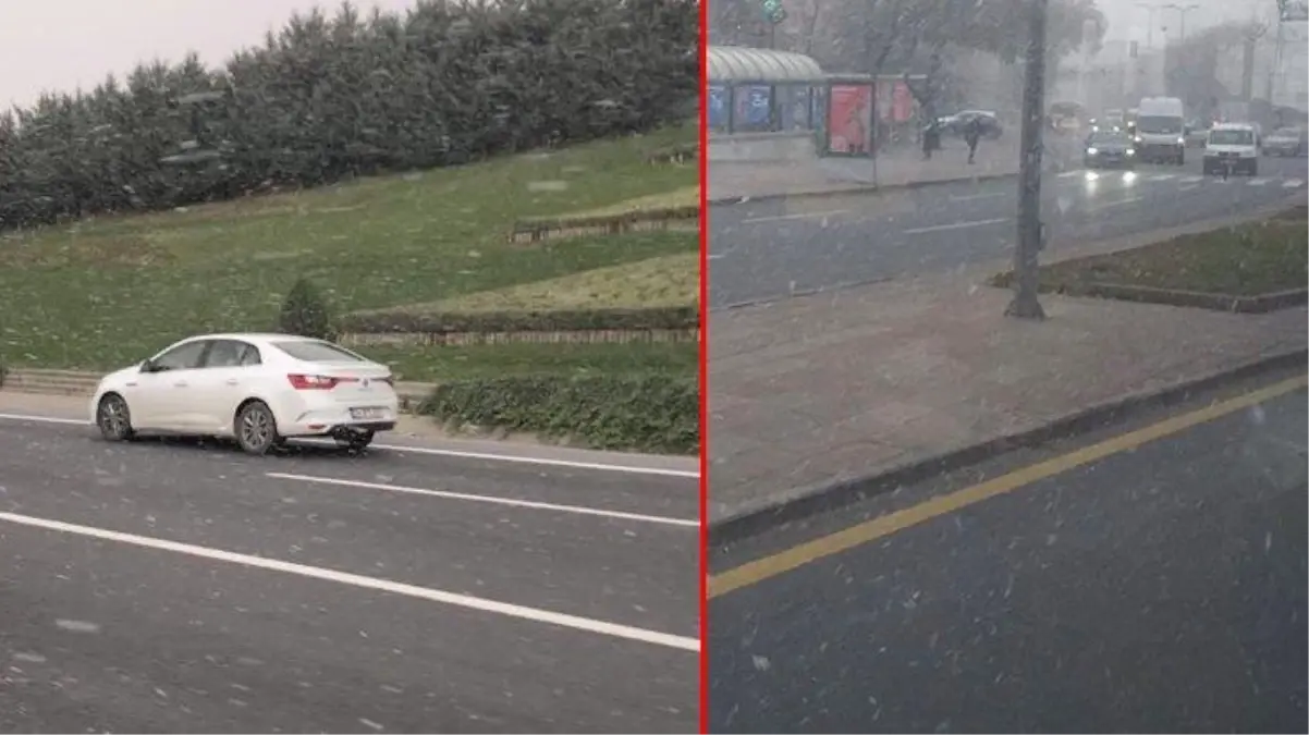 Son Dakika! Art arda yapılan uyarıların ardından İstanbul'da beklenen kar yağışı başladı