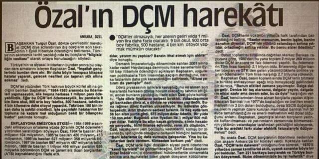 Turgut Özal, 'Dövize Çevrilebilir Mevduat' uygulamasıyla ilgili ne demişti? Turgut Özal, 'Dövize Çevrilebilir Mevduat' uygulamasıyla ilgili ne demişti?
