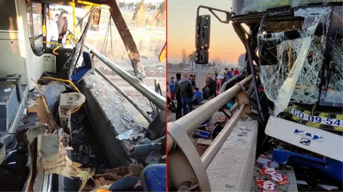 Ankara'da halk otobüsü kaza yaptı! Aralarında öğrencilerin de olduğu 24 kişi yaralandı
