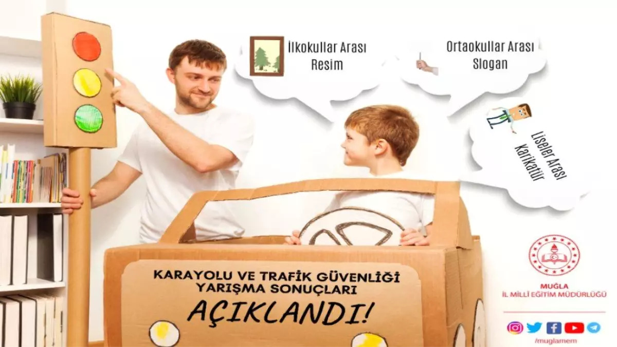 KARAYOLU VE TRAFİK GÜVENLİĞİ KONULU RESİM, SLOGAN, KARİKATÜR YARIŞMASI SONUÇLARI AÇIKLANDI