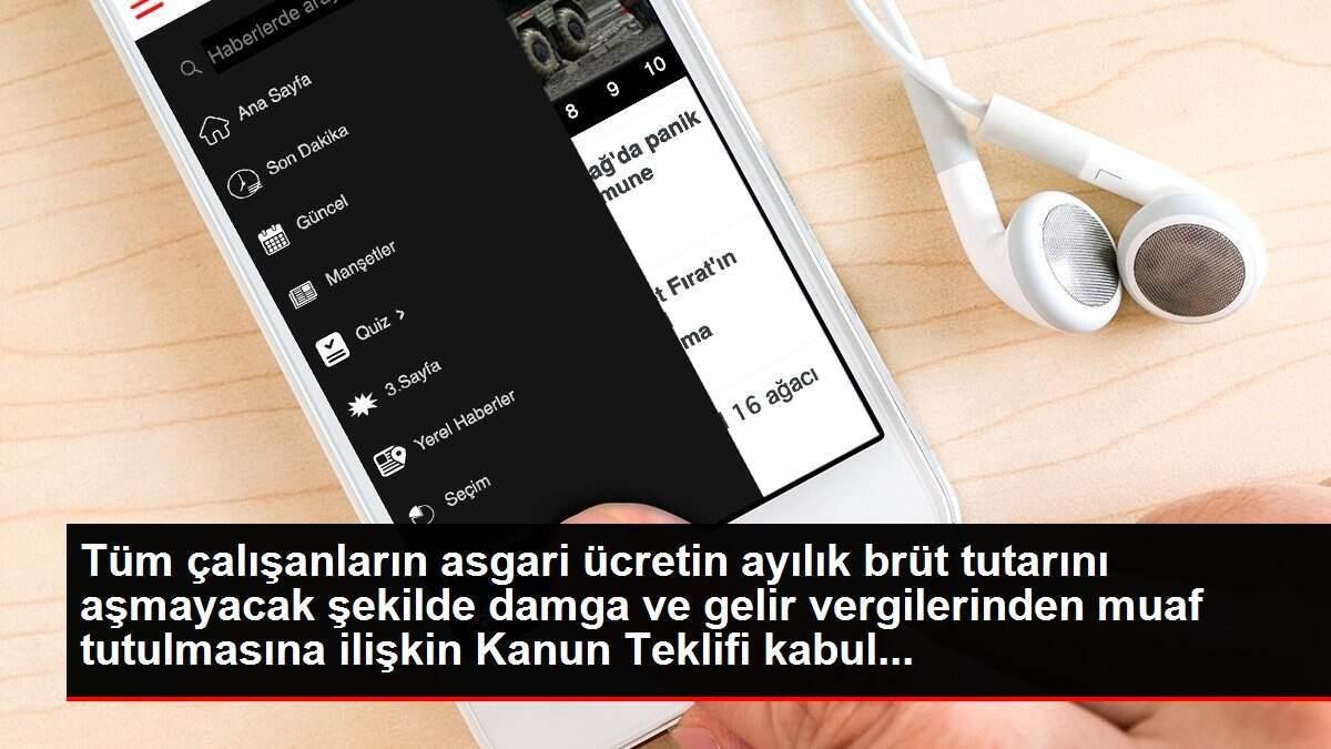 Ücret ve maaşların asgari ücret tutarından gelir ve damga vergisi alınmamasını da içeren teklif TBMM'de kabul edildi
