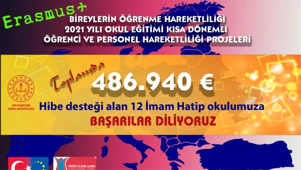 İmam Hatip Okullarının 2021 Yılı ERASMUS+ Programı Başarıları