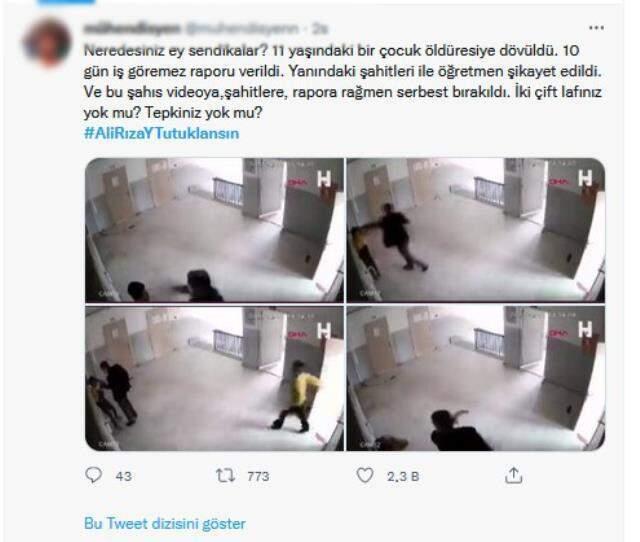 Öğrencisini yumruklayıp hastanelik eden öğretmen serbest bırakıldı, sosyal medya ayağa kalktı: Tutuklansın Öğrencisini yumruklayıp hastanelik eden öğretmen serbest bırakıldı, sosyal medya ayağa kalktı: Tutuklansın