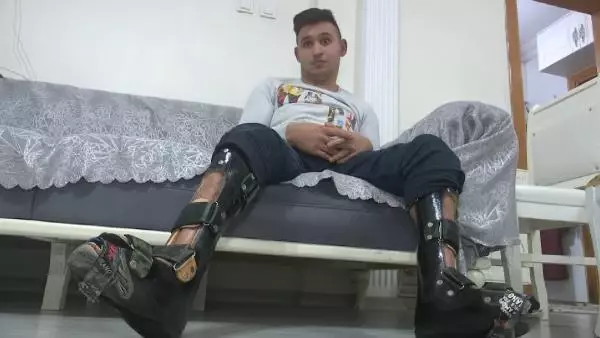  ENGELLİ GENCİN AYAKLARINI ÇALDILAR