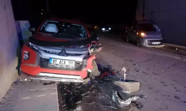 Kamyonet ile hafif ticari araç çarpıştı: 1 yaralı