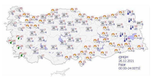 Yılbaşında kar yağacak mı? Merak edilen soruya Meteoroji'den haritalı yanıt