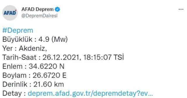 akdeniz de 4 9 buyuklugunde deprem 2 14625715 385 m