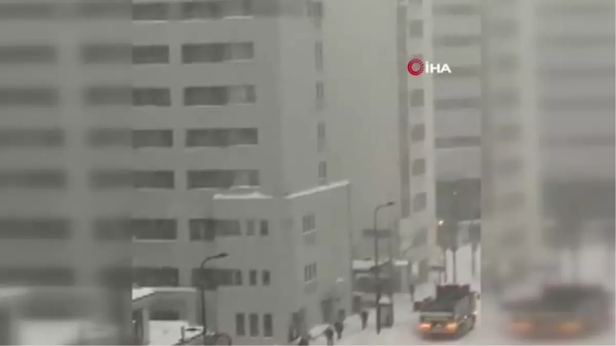 Japonya'da şiddetli kar yağışı hayatı olumsuz etkiledi