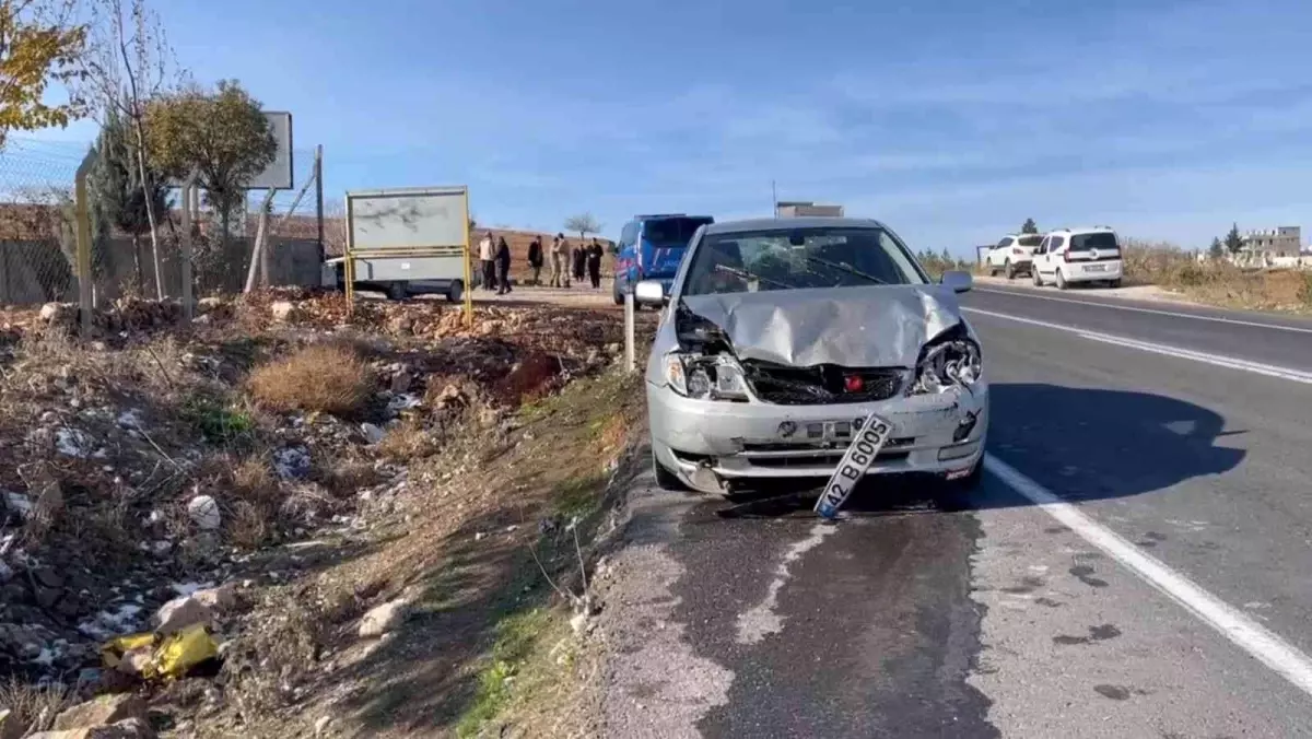 Otomobiller çarpıştı: 2 yaralı