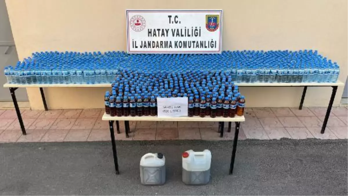 Hatay'da 640 litre sahte rakı ele geçirildi