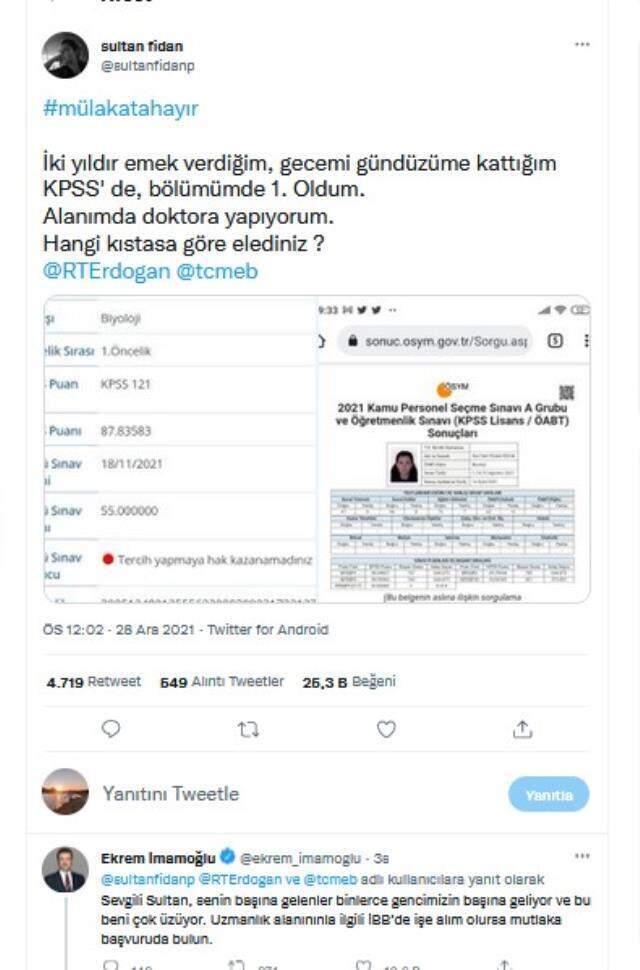 Kılıçdaroğlu ve İmamoğlu'ndan yüksek KPSS puanına rağmen sözlü mülakatta elenen öğretmenlere destek! Paylaşımlar peş peşe geldi