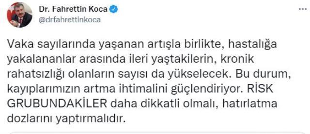 Son Dakika: Türkiye'de 29 Aralık günü koronavirüs nedeniyle 142 kişi vefat etti, 36 bin 684 yeni vaka tespit edildi