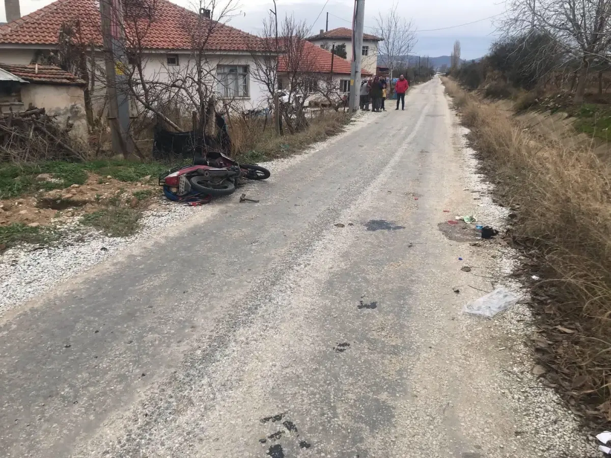 Manisa'da motosikletiyle köpeğe çarpan sürücü yaralandı