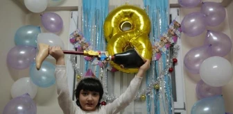 8 yaşına basan Özge, yeni yılda 'koşmayı' istiyor