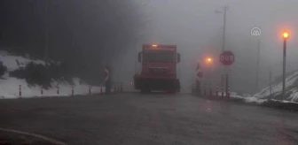 Bolu Dağı'nda yoğun sis etkili oluyor