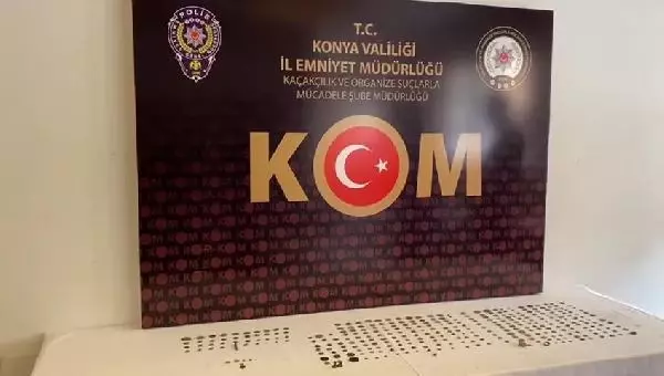 Son dakika haber | Konya'daki tarihi eser kaçakçılığına 3 gözaltı