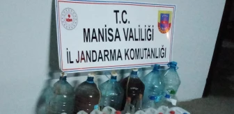 Manisa'da 160 litre kaçak içki ele geçirildi