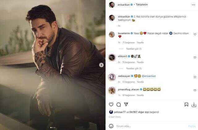 Enis Arıkan, koronavirüsü yenmesini halay çekerek kutladı