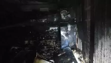 Mardin'de gaz sıkışması patlamaya neden oldu, çıkan yangın güçlükle söndürüldü