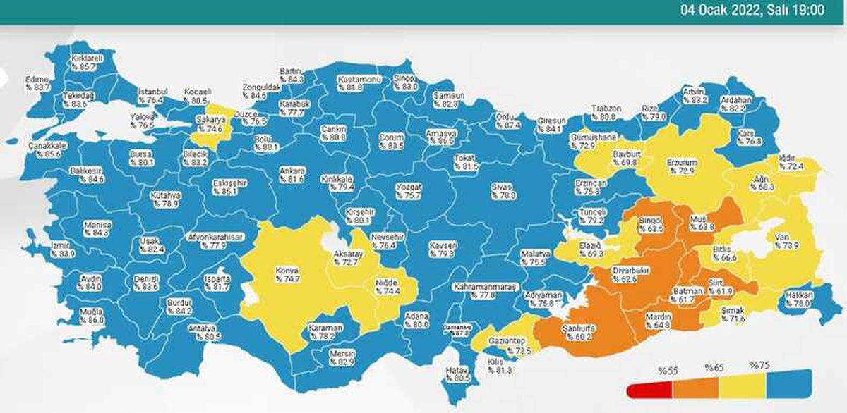 4 Ocak Salı 2022 korona tablosu... Bugünkü corona vaka sayısı açıklandı! 4 Ocak koronavirüsten kaç kişi öldü?