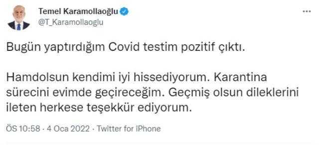 Son dakika: 80 yaşındaki Saadet Partisi lideri Temel Karamollaoğlu, koronavirüse yakalandı