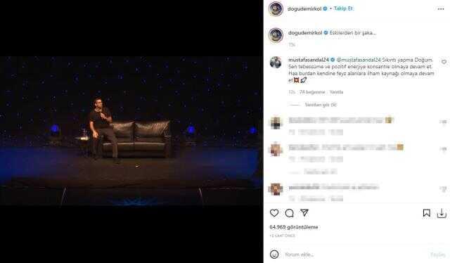 Esprileri pişti oldu! Cem Yılmaz'a gönderme yapan Doğu Demirkol'a Mustafa Sandal'dan destek