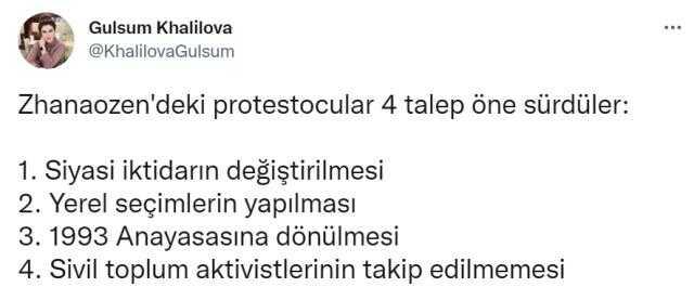 Kazakistan'da eylemciler ne istiyor? İşte protestolara son vermek için öne sürdükleri 4 talep