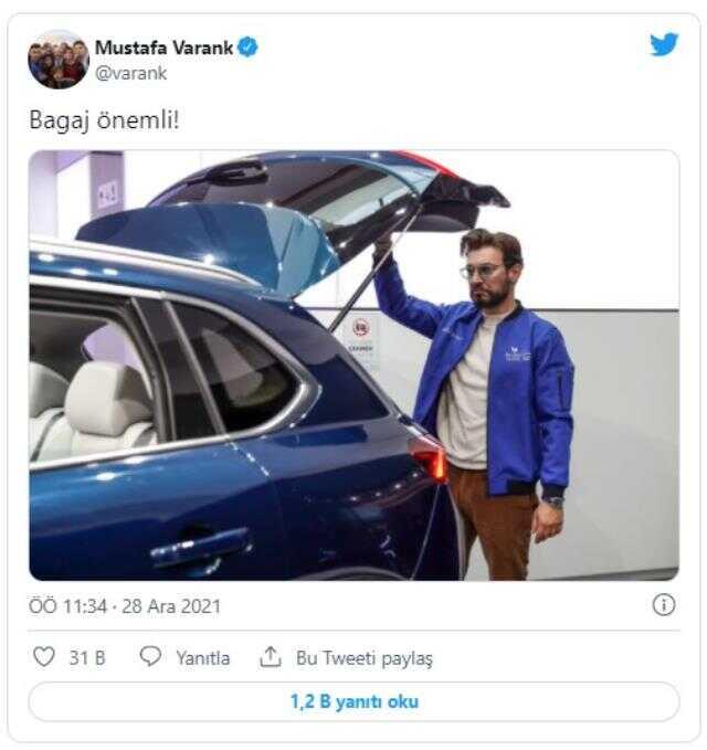 TOGG'un videosunu paylaşan Bakan Varank espriyi patlattı: Kaputa vurmasaydınız keşke