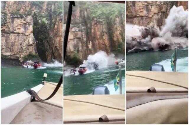 Brezilya'da teknelerin üzerine kaya düşmesi sonucu ölenlerin sayısı 7'ye yükseldi Brezilya'da teknelerin üzerine kaya düşmesi sonucu ölenlerin sayısı 7'ye yükseldi