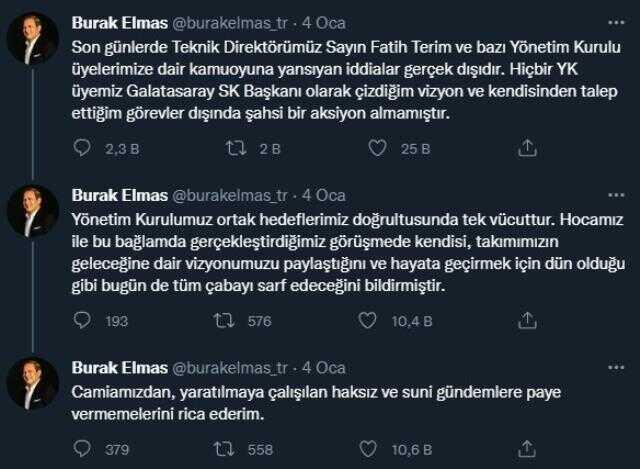 Galatasaray'da Fatih Terim ile yolların ayrılması taraftarı çıldırttı! Burak Elmas'ı istifaya davet ettiler