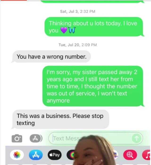 Ölen kardeşinin telefon numarasına mesaj atan kadın, aldığı cevapla hüngür hüngür ağladı